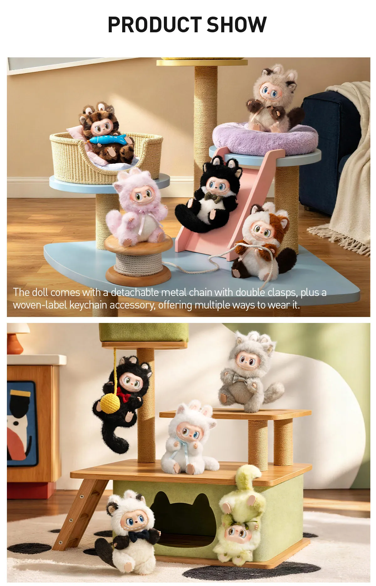 THE MONSTERS CAT MODE ON SERIES - Vinyl Plush Pendant Blind Box