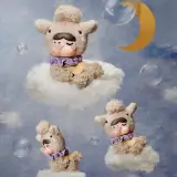 POP MART-CRYBABY Crying Round n Round Series - Vinyl Plush Pendant Blind Box - The Sheep