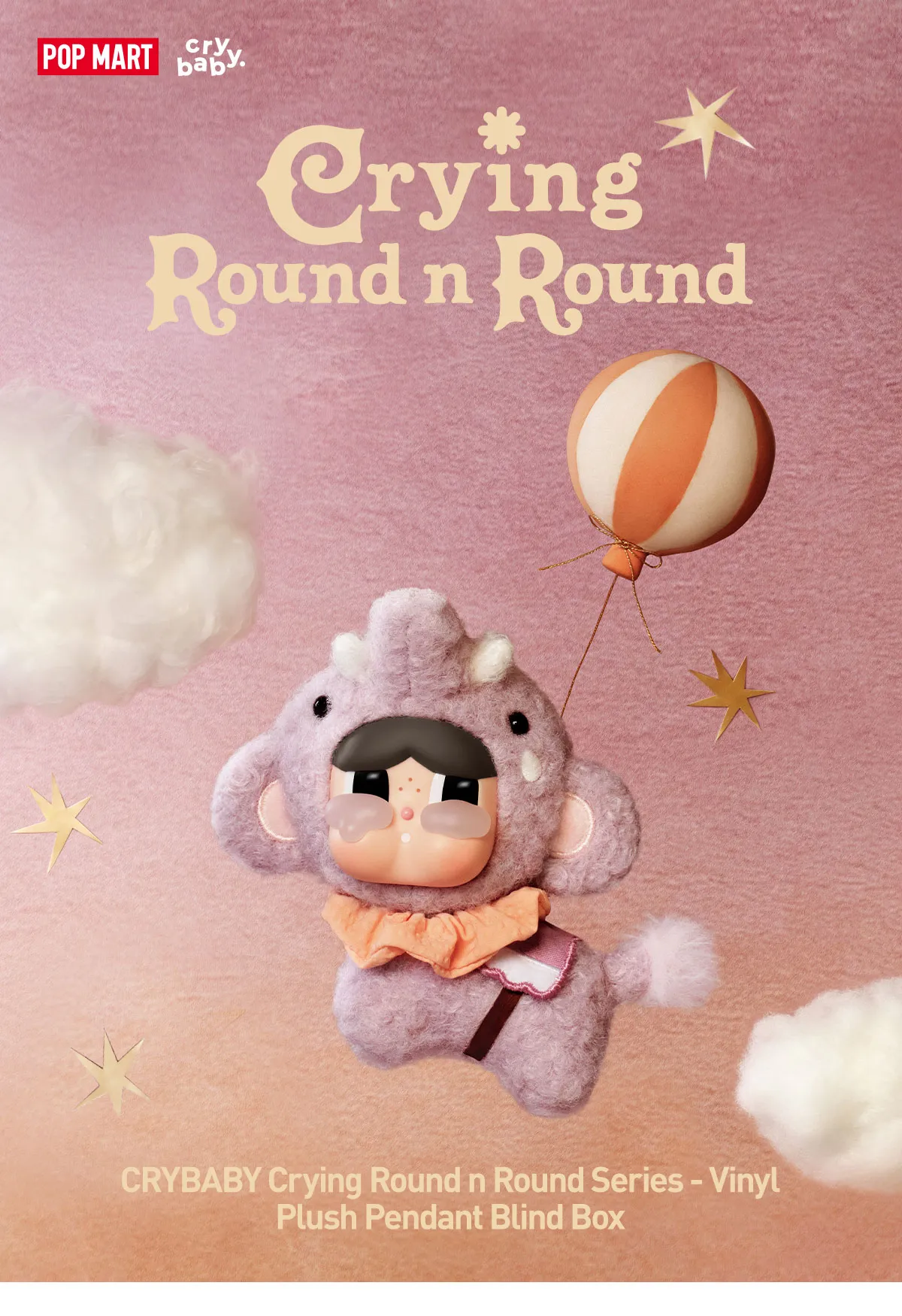 CRYBABY Crying Round n Round Series - Vinyl Plush Pendant Blind Box