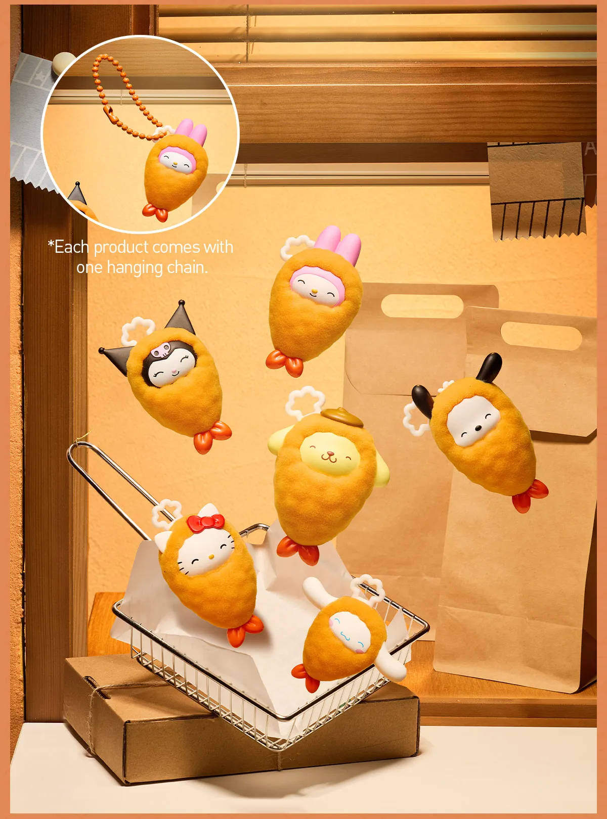 POP BEAN Hello Kitty and Friends Fried Shrimp Series