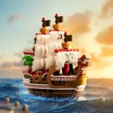 POP MART-One Piece - The Grand Line Series Vehicles - Red Force