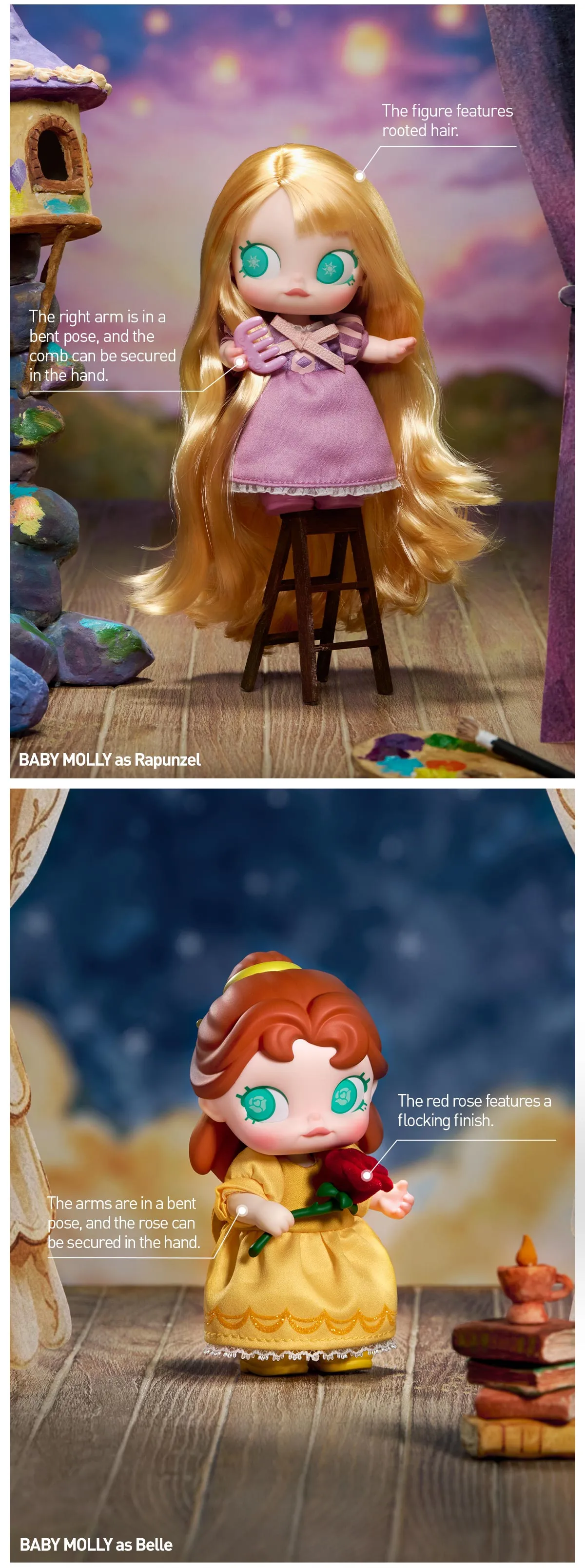 BABY MOLLY Disney Princess Series MINI Action Figure