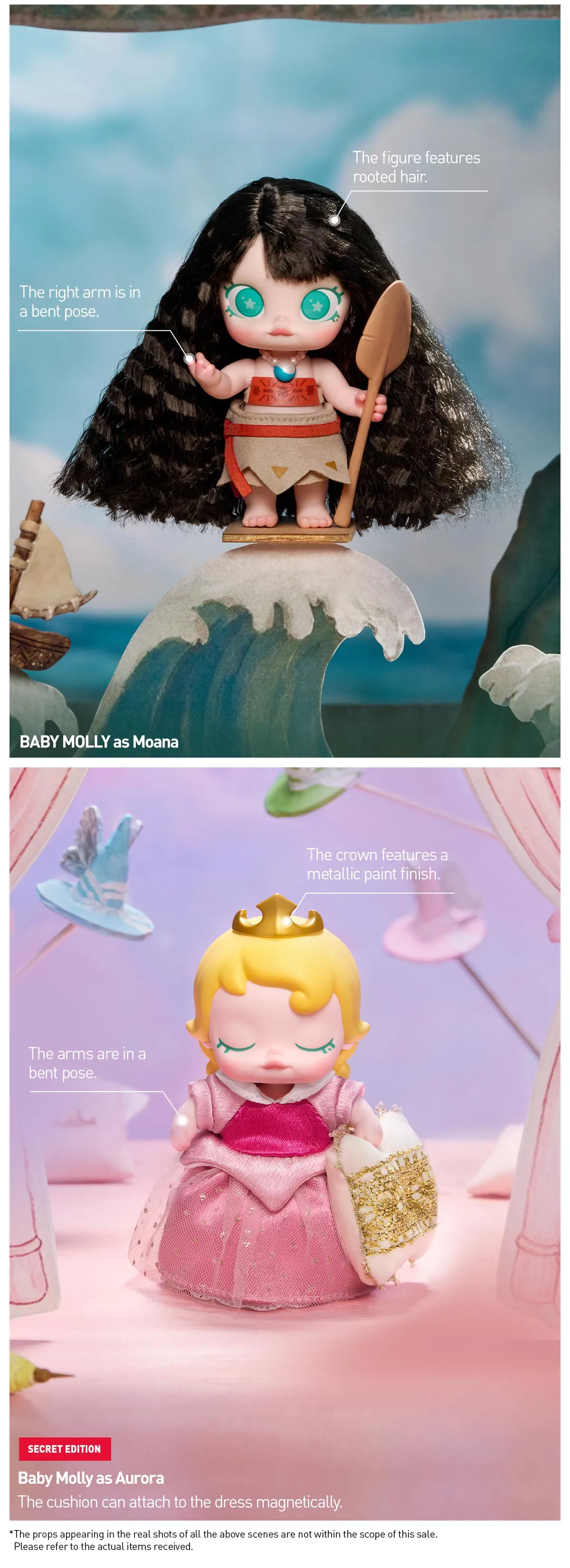 BABY MOLLY Disney Princess Series MINI Action Figure