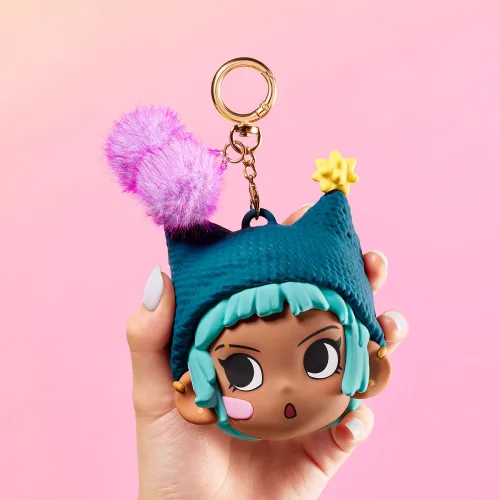 Peach Riot - Colección"Modo Caramelo"Colgante de Peluche para Audífonos