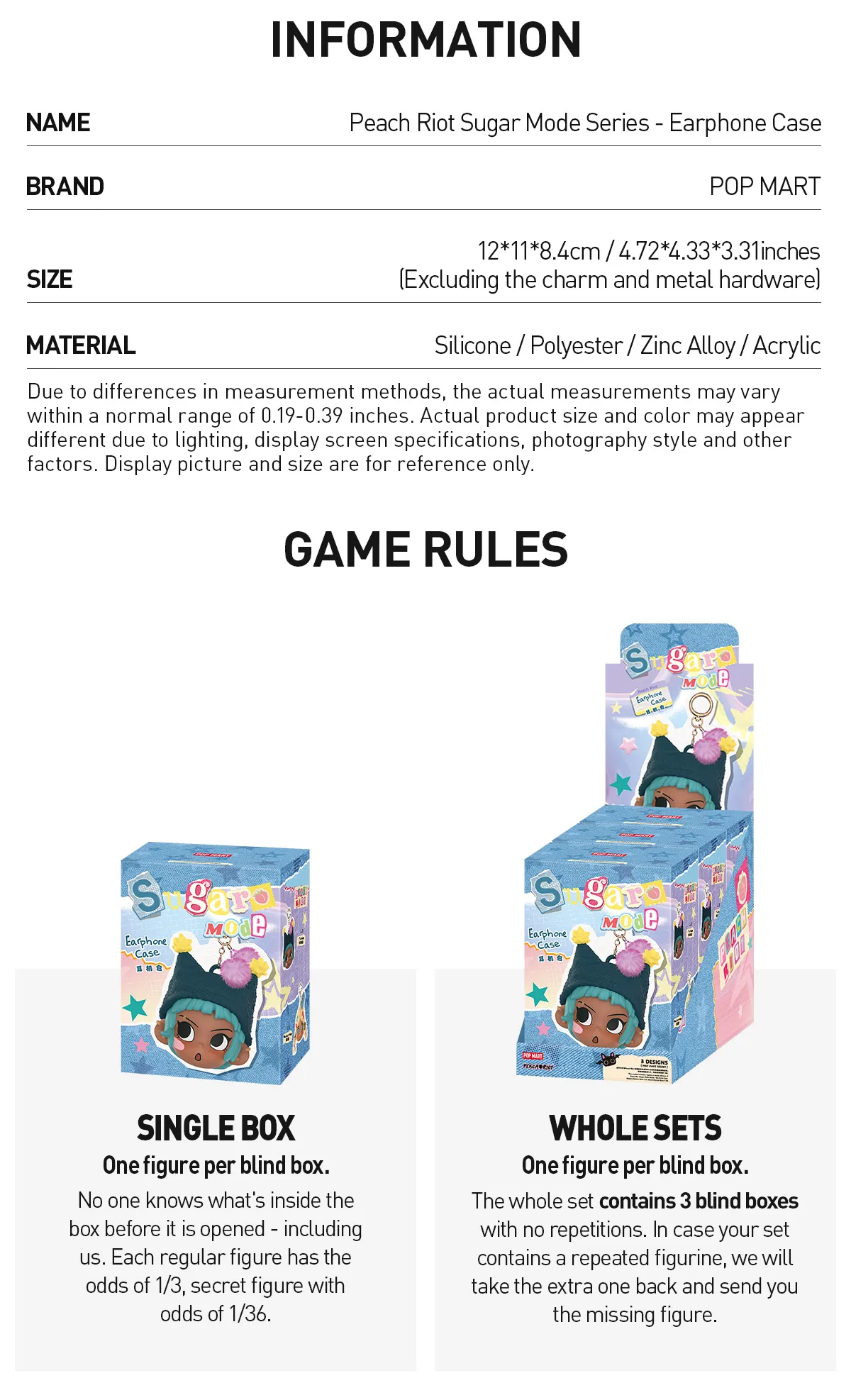 Peach Riot Sugar Mode Series - Earphone Case | POP MART US Official