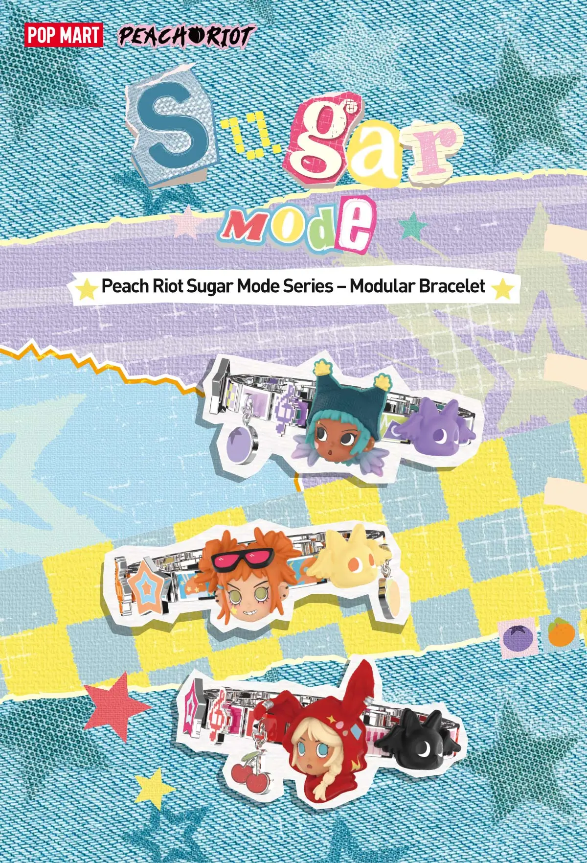 Potter Display Module Peach Riot Sugar Mode Series - Modular Bracelet | POP MART US Official