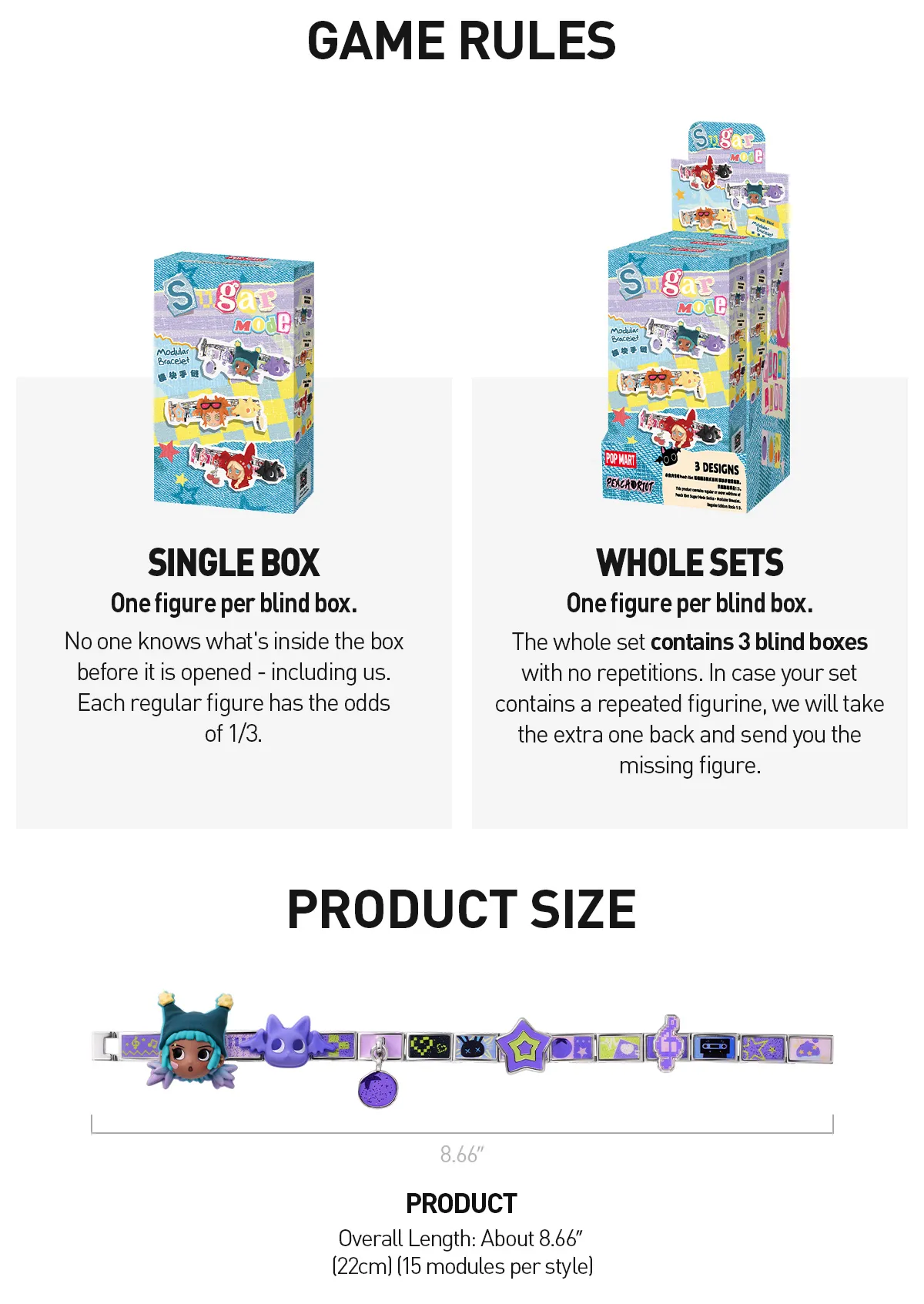 Potter Display Module Peach Riot Sugar Mode Series - Modular Bracelet | POP MART US Official