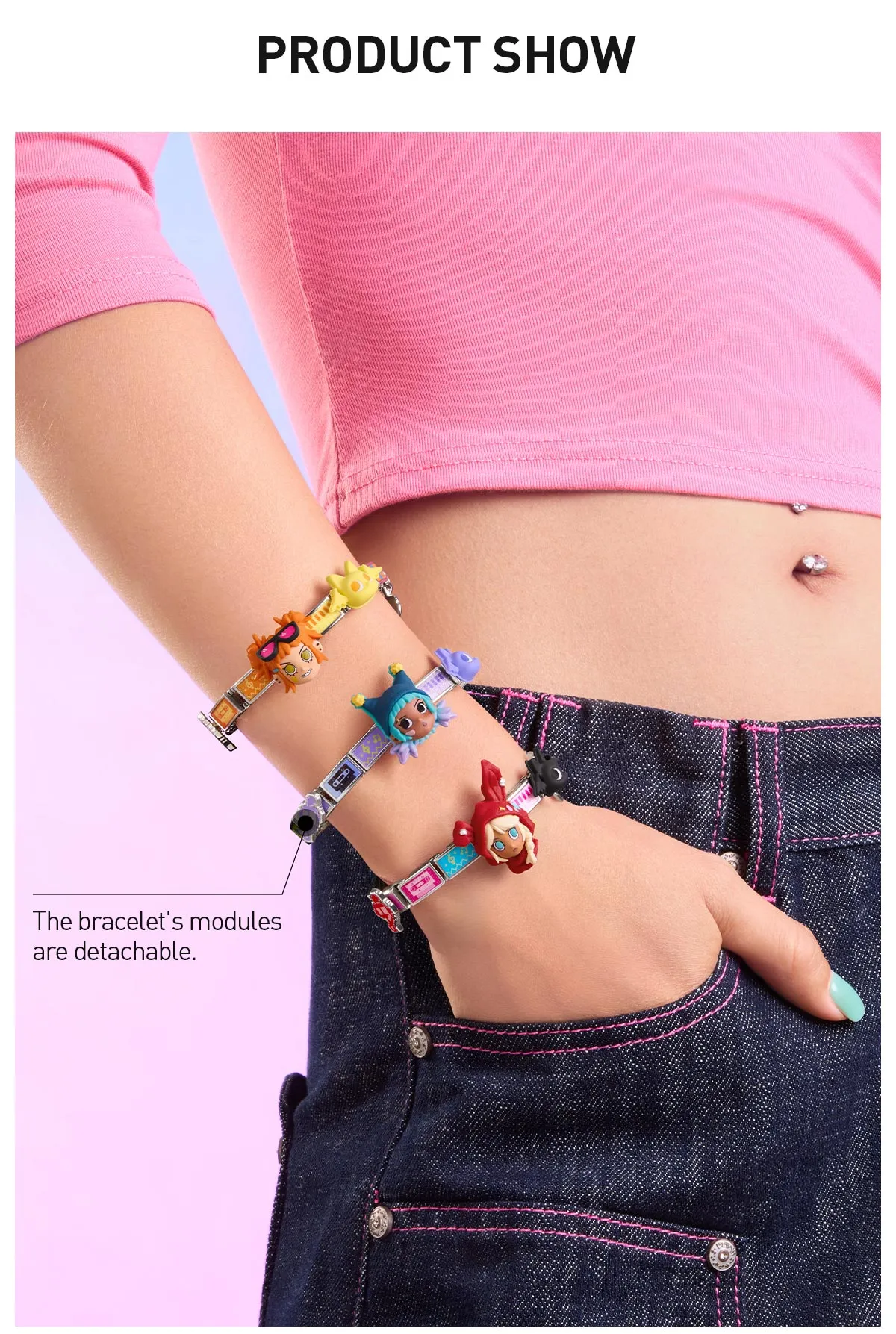Potter Display Module Peach Riot Sugar Mode Series - Modular Bracelet | POP MART US Official