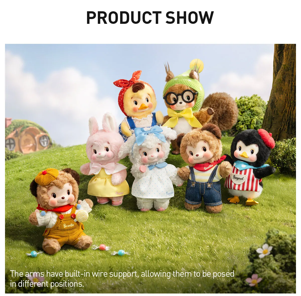 RiboDiary Forest Gathering Day Series Plush Doll Pendant