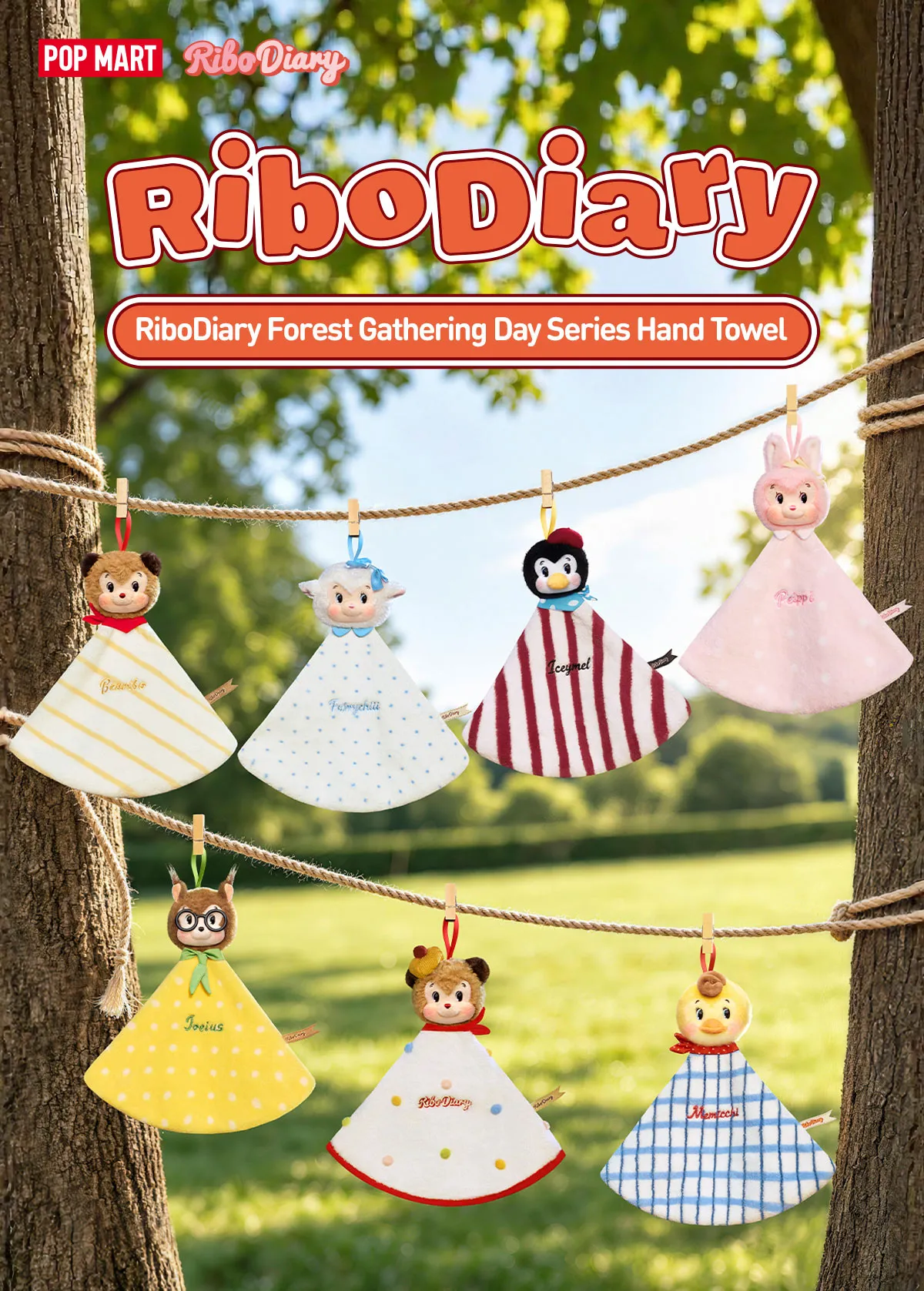 RiboDiary Forest Gathering Day Series Hand Towel