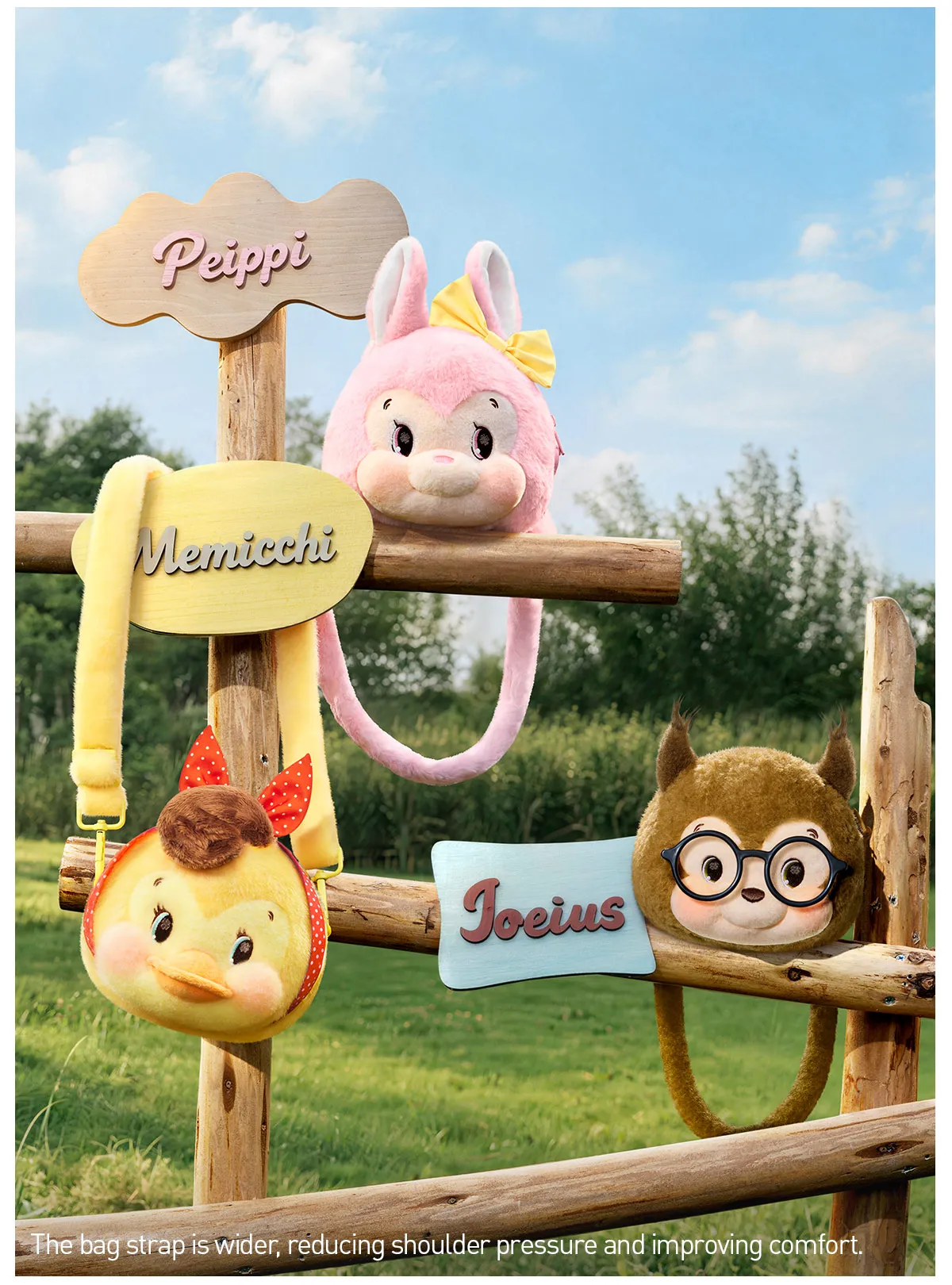 RiboDiary Forest Gathering Day Series Plush Mini Bag