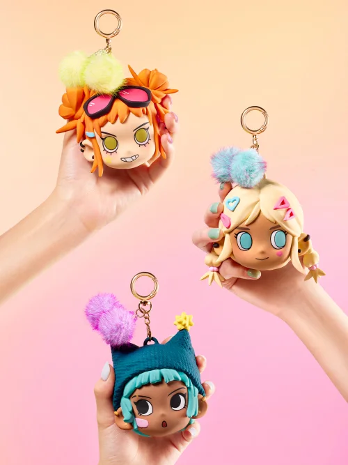 Peach Riot - Colección"Modo Caramelo"Colgante de Peluche para Audífonos