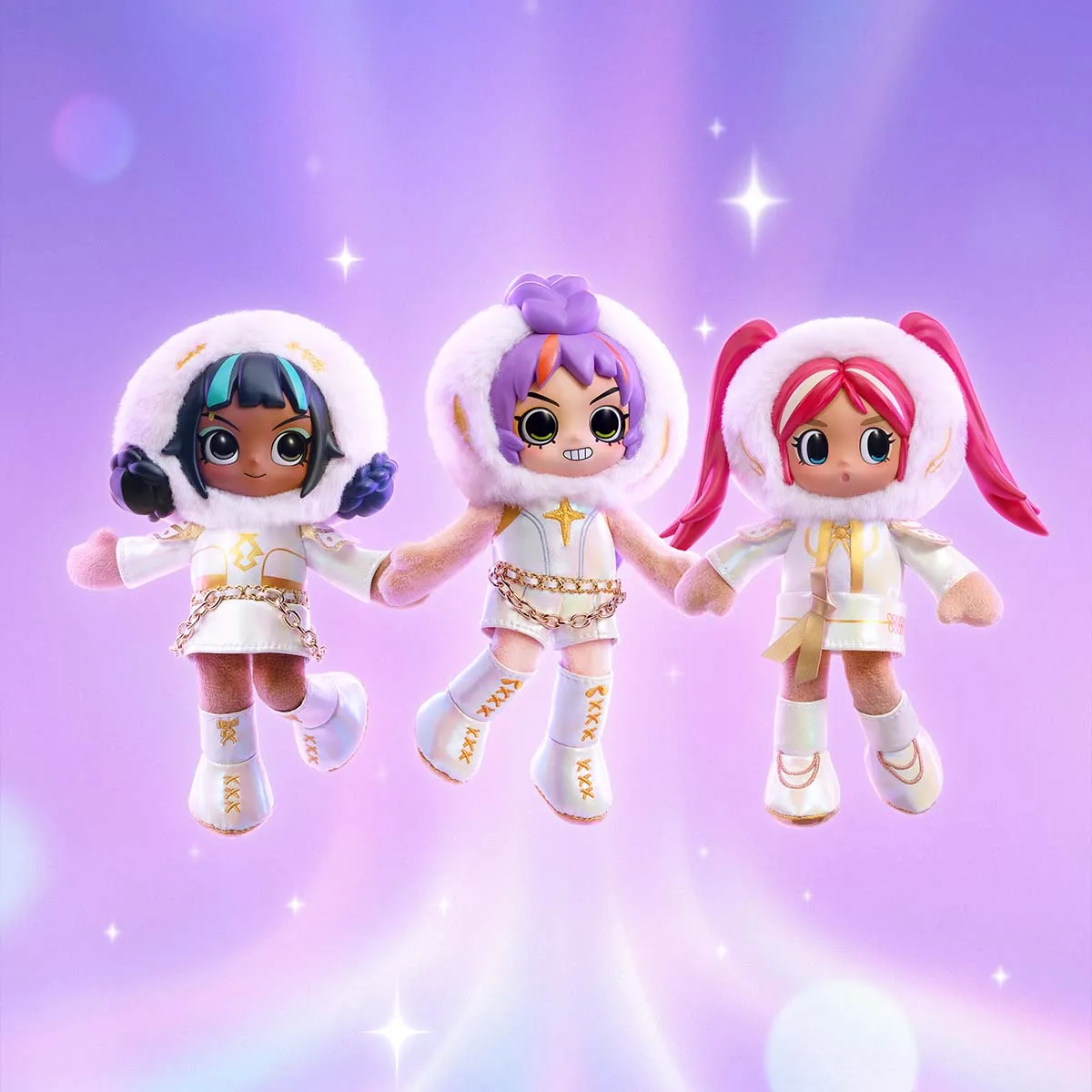Peach Riot × KPop Demon Hunters Series Plush Doll Pendant
