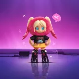 POP MART-Peach Riot × KPop Demon Hunters Series Plush Doll Pendant - Peach Riot Poppy How It's Done