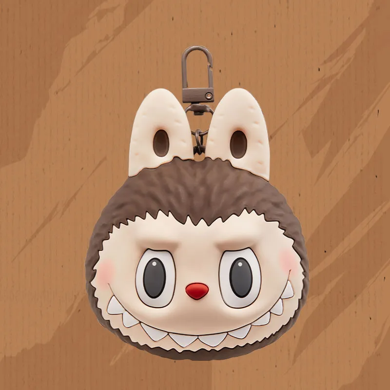 LABUBU Originals-Brown Silicone Earphone Bag