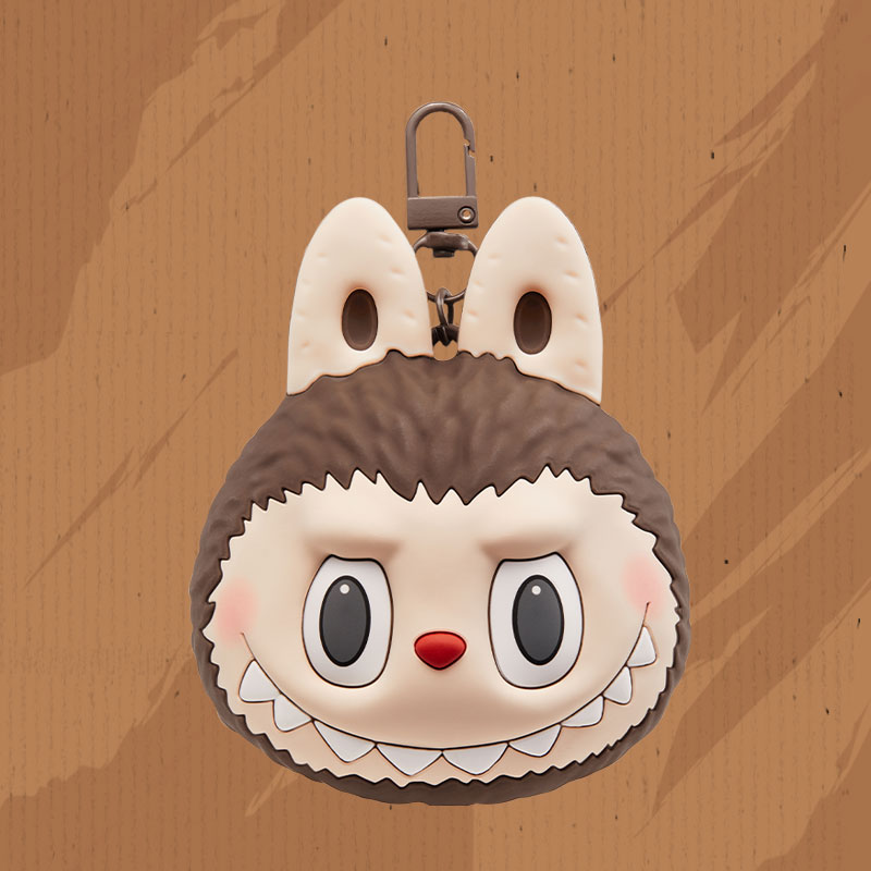 LABUBU Originals-Brown Silicone Earphone Bag